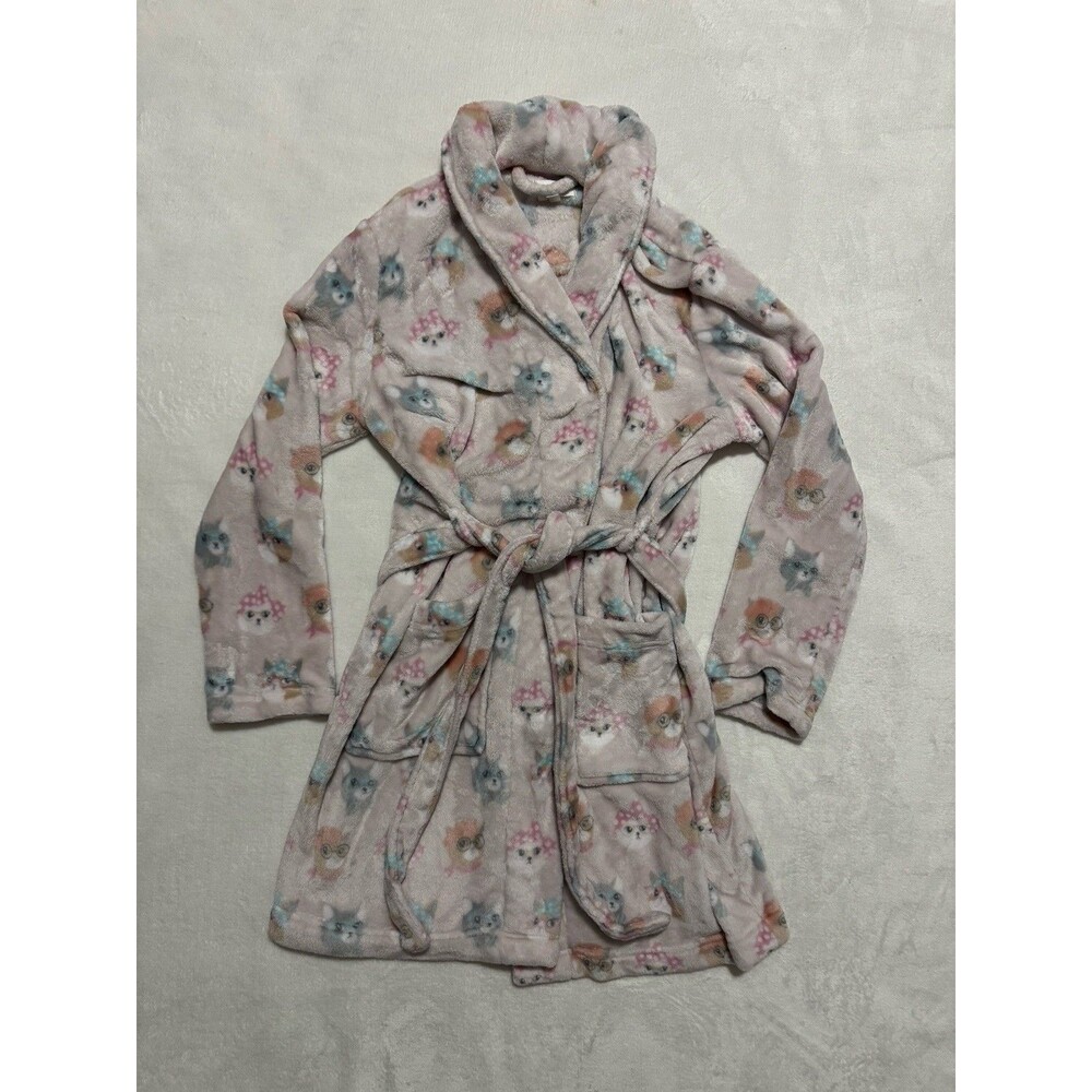 Daydream By Berkshire Home Cats Plush Cozy Robe Womens Size S M Soft Warm Robe